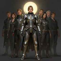 masterpiece concept art by thomas blackshear, imogen poots as a space knight, octane render, matte painting, holy halo, by and hsiao ron chen, artgerm, lawren harris, eve ventrue, magali villeneuve, jeremy lipkin, rob rey, christophe vacher