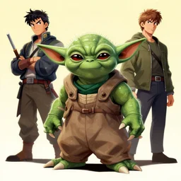 teenage mutant ninja yoda, alex ross, micheal netzer, art, illustration, artstation trending, heroic,