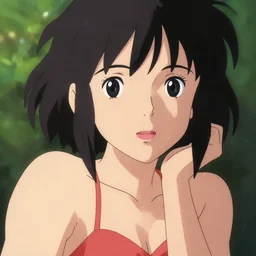 close - up, accurately shaped face, volumetric light, posing in bikini. by takashi takeuchi, yoshiyuki sadamoto, amagaitaro, makoto shinkai, krenz cushart, asao urata, pixiv. 9 0 s