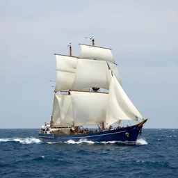 a px 1 0 5 ship sailing on rough ocean