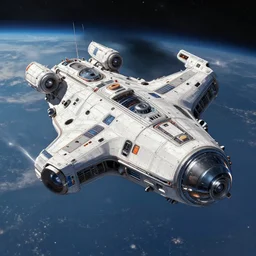 space ship, science fiction art, extremely detailed, trending on artstation, digital art