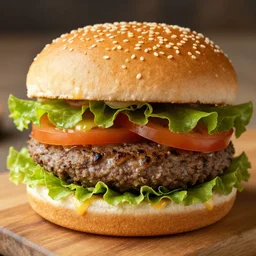 a hamburger