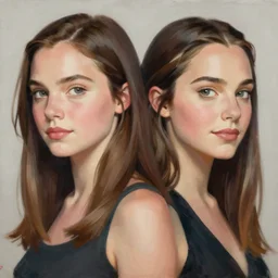 detailed artwork by phil noto ; stylized painting of young jennifer connelly ; gal gadot ; brush texture ; asymmetric composition ; trending on artstation ; gallery painting by phil noto, comic style
