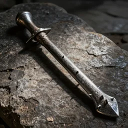 A medieval iron spiked club