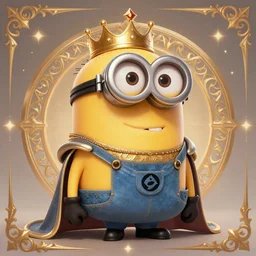 Minion Bob as a Knight King, funny pose, fantasy art, intricate, ornate, Hyperdetailed, digital art, behance, artstation, smooth, illustration, digital painting, elegant, symmetrical,