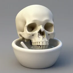skull bathe trending on artstation james gurney ukiyo - e 3 d,