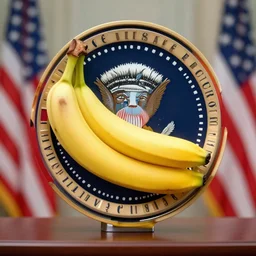 a banana being elected president of the united states of america