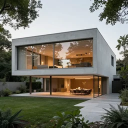 a modern house built by richard meier