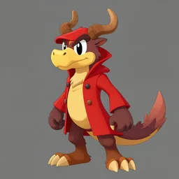 screenshot of a humanoid gryphon bard with a red coat as an enemy in spyro the dragon video game concept art, playstation 1 era, activision blizzard, 4 k resolution concept art