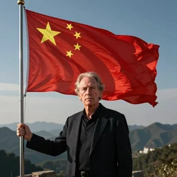 roger waters sieg heil to chinese national flag