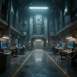 inside a secret facility, 4k, cinematic, unreal engine, photorealistic