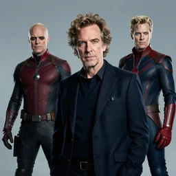 studio portrait of ai professor, avantgarde photo portrait of ai artist by wayne barlowe, marvel movie still frame of mr sinister, mcu nathaniel essex mr sinister by rembrandt