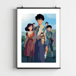 The end of one piece, Animation printed poster , Artwork by James Gilleard, cinematic composition, trending