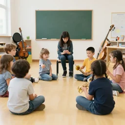 candid photo of jazz immersion preschool