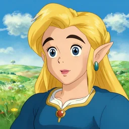 greg manchess portrait of zelda as disney character, perfect!!! face, matte painting, bold shapes, hard edges, by huang guangjian, gil elvgren, sachin teng. in a beautiful landscape full of emotions, cgsociety masterpiece, artstation trending, by rossdraws, ghibli, kimi no na wa, greg rutkowski, simon stalberg, greg manchess