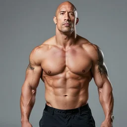 very skinny dwayne johnson