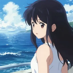 ocean, anime