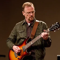 walter white playing a 7 string guitar