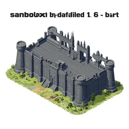 “ sandbox battlefield, detailed 1 6 - bit art ”
