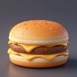 cute octane render of an egg mcmuffin, cinematic, studio lighting