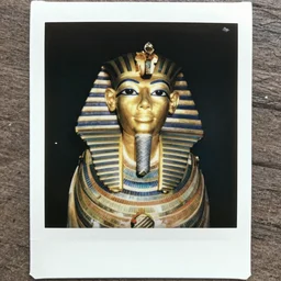 selfie by tutankhamun, polaroid