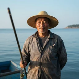 portrait of a fisherman
