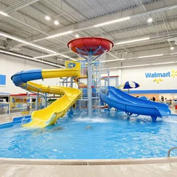 waterpark inside a walmart superstore