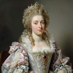 baroque rococo pastel queen Greg Hildebrandt portrait