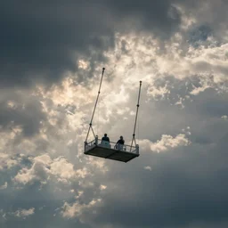 swinging to the sky, by disney concept artists, blunt borders, rule of thirds