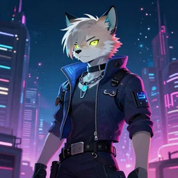 cyberpunk era furry fandom, after the genetic revolution and quantum singularity.