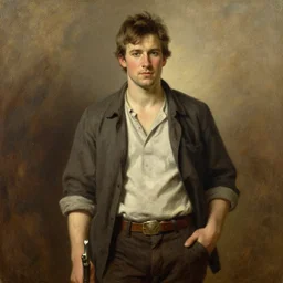 nathan drake, painting by j. c. leyendecker