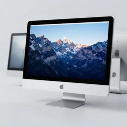 ( ( dither ) ), 3 d render of an apple imac, octane render, cinema 4 d, motion design, detailed, editorial illustration, halftone texture, risograph, dynamic pose, rich heavy texture