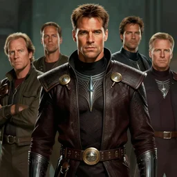 movie still of Christopher Judge playing Teal\'c in an episode of Stargate SG-1, a ruggedly handsome hero, intricate, elegant, highly detailed, centered, digital painting, artstation, concept art, smooth, sharp focus, illustration, art by artgerm and donato giancola and Joseph Christian Leyendecker, Ross Tran, WLOP