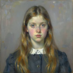 a portrait of a girl in the style of dmitry stolz
