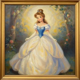 a painting beautiful princess