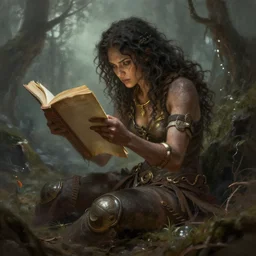 leia organa strangled by dianoga, fantasy concept art