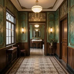 The backrooms in art deco style