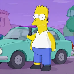 rich evans from redlettermedia as a carachter from the simpsons