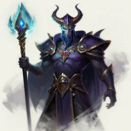 Witch King Portrait in style League of Legends
