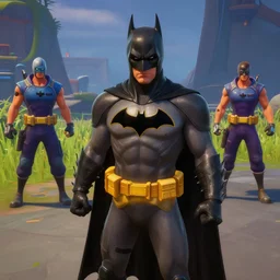 jarrod wolos in batman, fortnite in - game footage