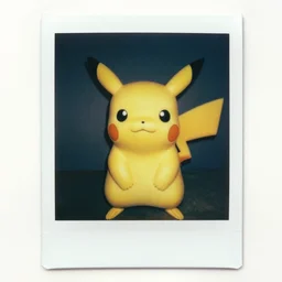 Polaroid photo of a real life pikachu, award winning