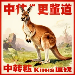 The communist kangaroo, propaganda poster