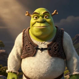 Shrek giving the camera a knowing suggesting look