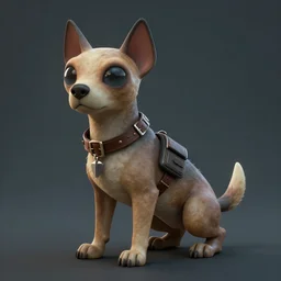 a alien dog from half - life, digital art