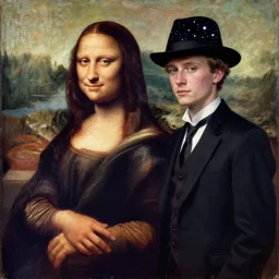 ( thirtytsix years old!!!, quirky!, melancholic ) [ [ [ lee evans ] ] ] as [ [ [ tristan thorn ] ] ] ( with a hat ) in stardust ( 2 0 0 7 ), oil painting by leonardo da vinci, van dyck, caravaggio and rembrandt, overcast lighting, high contrast, strong shadows, inspired by robert capa