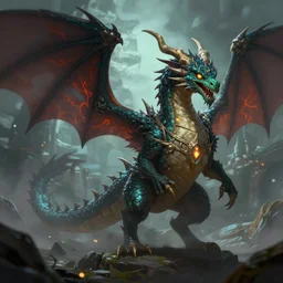 Coherent : magical dragon, epic fantasy style, in the style of Greg Rutkowski, hearthstone artwork