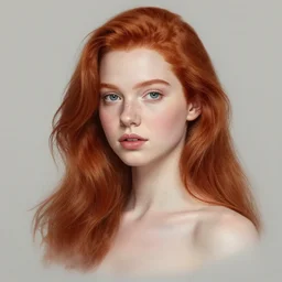 stylized portrait of an artistic pose, composition, young redhead, realistic shaded, fine details, realistic shaded lighting poster by ilya kuvshinov, magali villeneuve, artgerm, jeremy lipkin and michael garmash and rob rey