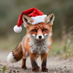 cute fox, wearing santa hat, realistic cinematic lighting, establishing action shot, ultra detailed, hyper realism, photo, octane render, 8k Maryport, UK