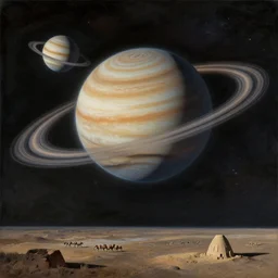 A painting of Solar system by ancient egyptians