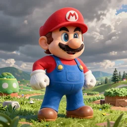 Nintendo's Mario in the style of Alex Ross, hyper detailed